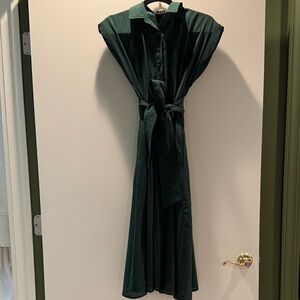 Emerald Green Women's Shirt Dress